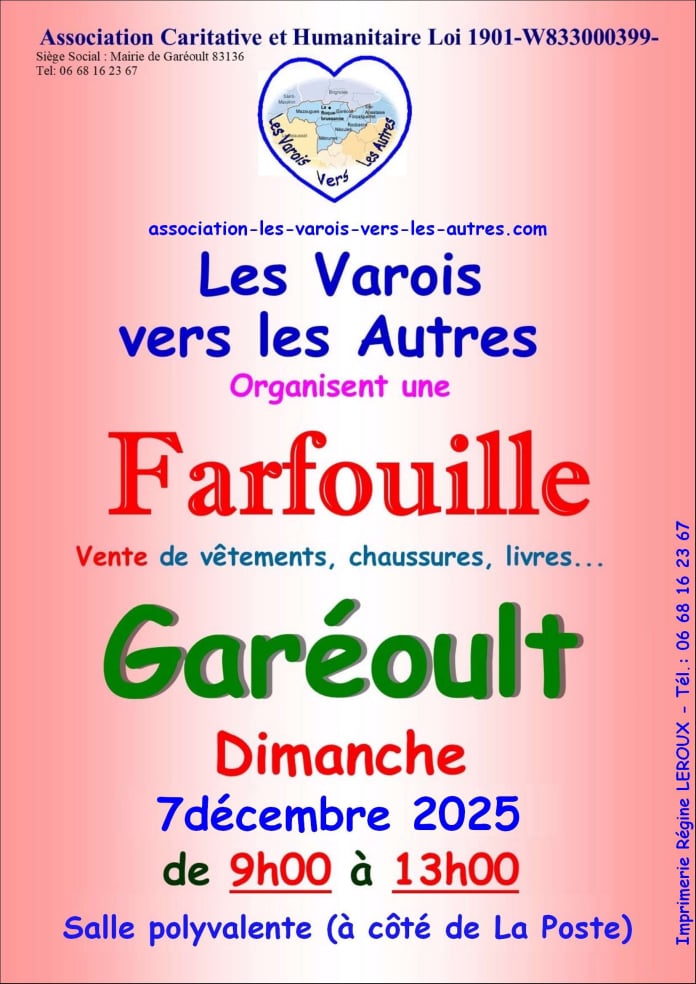 Farfouille 9 mars 2025 a MEOUNES - Association Varois vers les autres